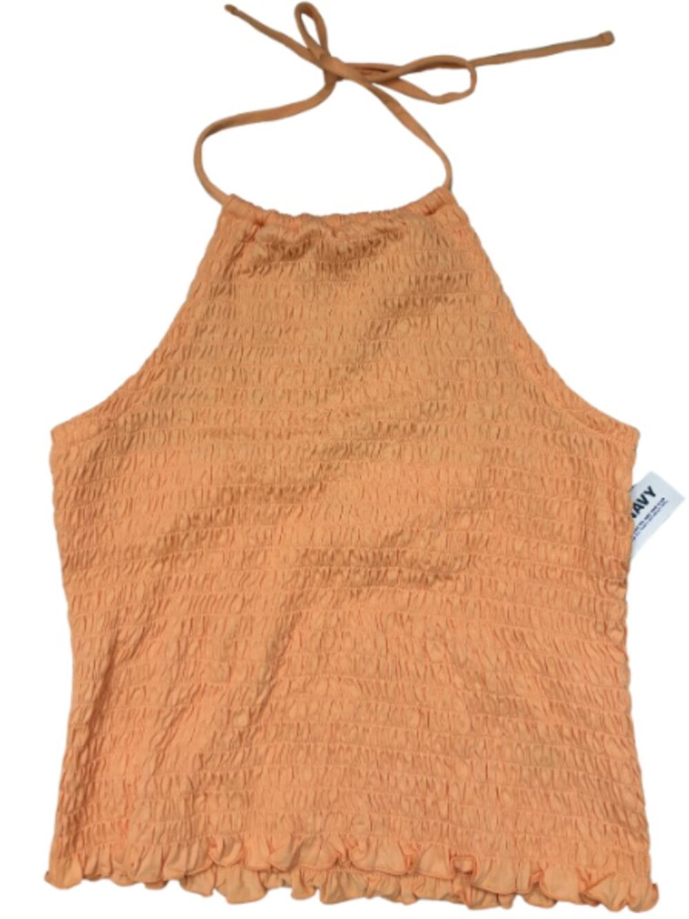 Old Navy Smocked Orange Halter Top